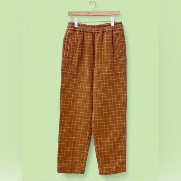 Madewell Waffleback Pull-On High-Rise Tapered Pants. - Picture 1 of 4
